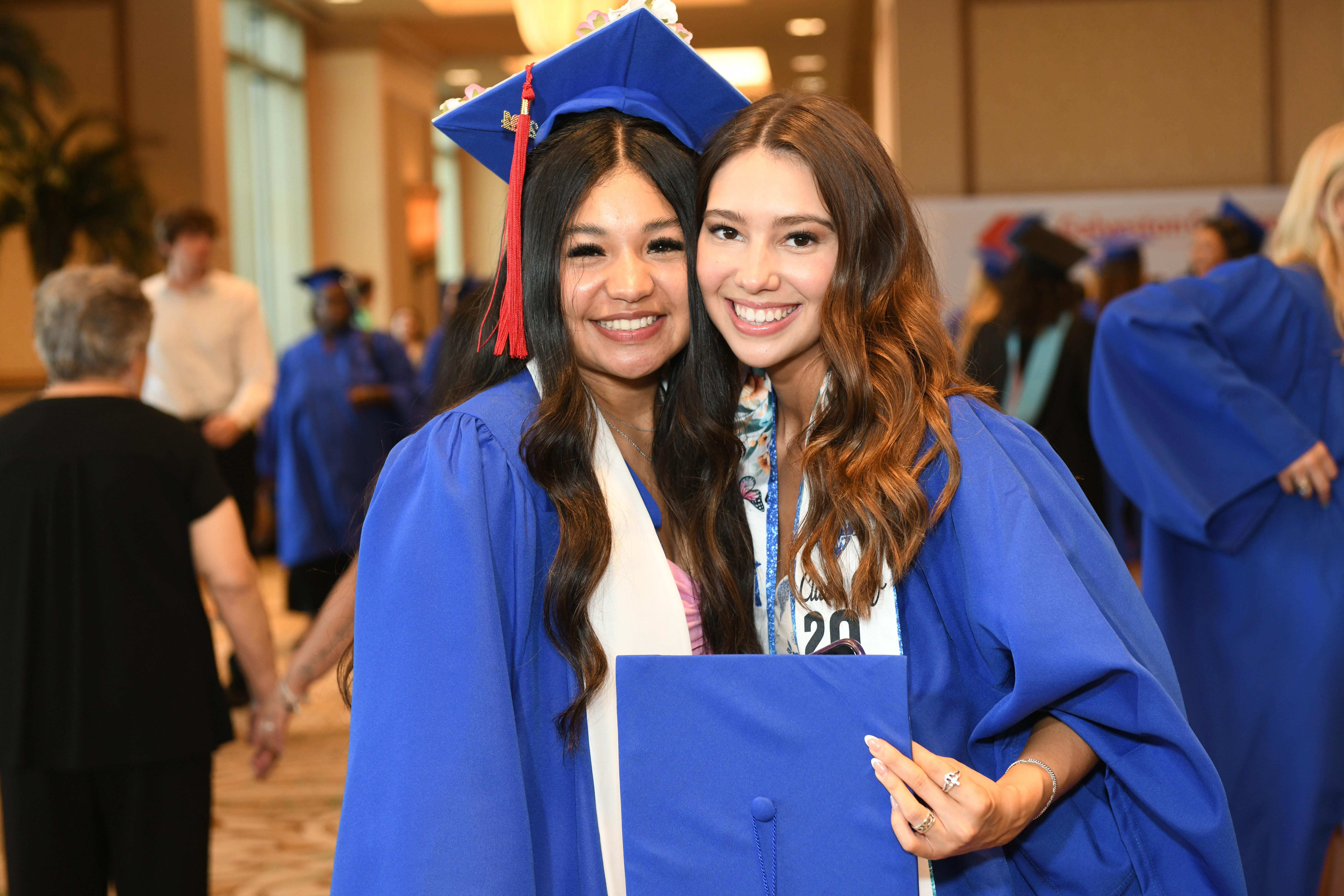 graduation girls smiling