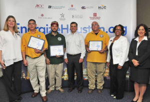 Scholarship award winners and representatives.